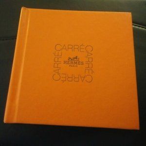 Hermes small vintage book How to Tie a Scarf miniature orange décor circa 1998 L